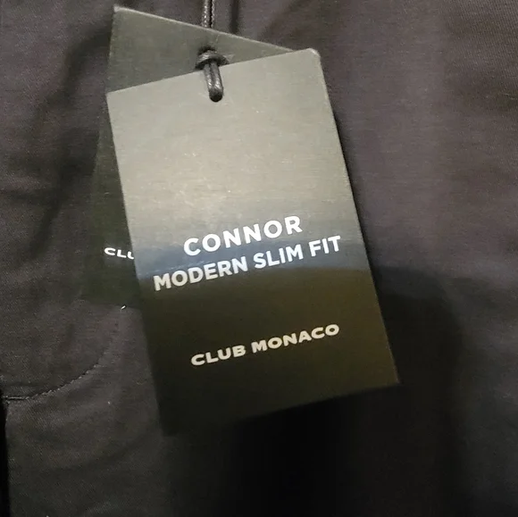 NWT Mens sz 29 x 30 Club Monaco Connor Chino Black Pants - Picture 7 of 8